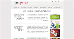 Desktop Screenshot of leafgrafica.com